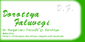 dorottya faluvegi business card